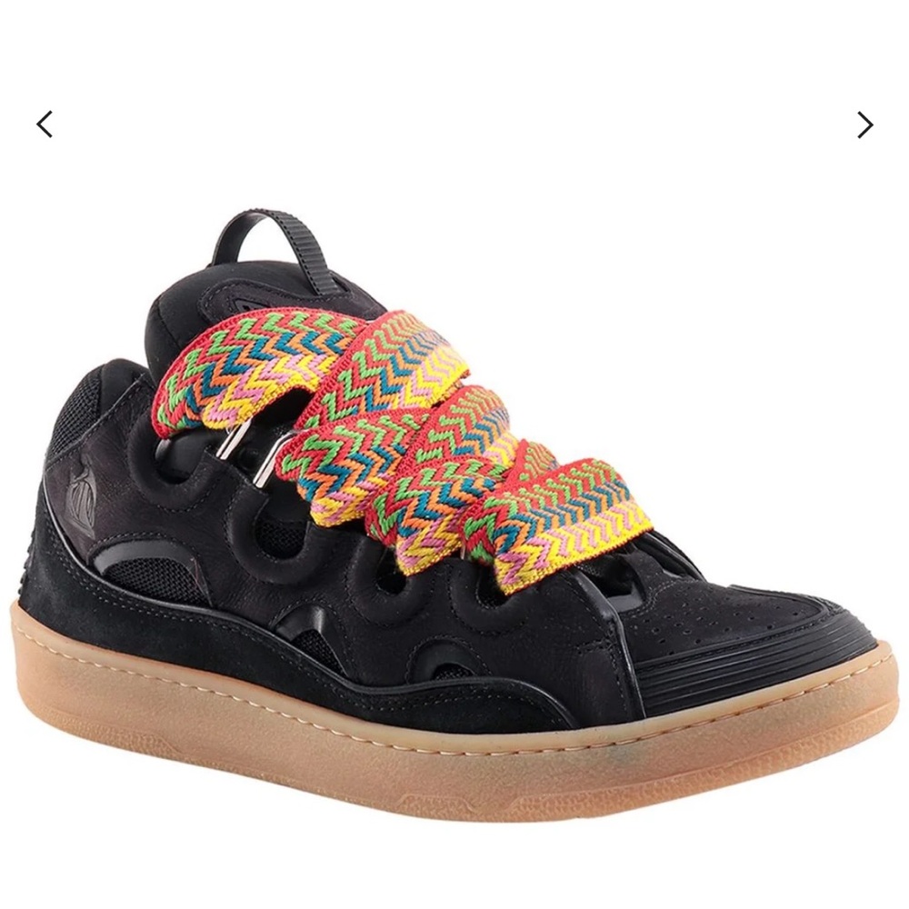 Black lanvin sneakers